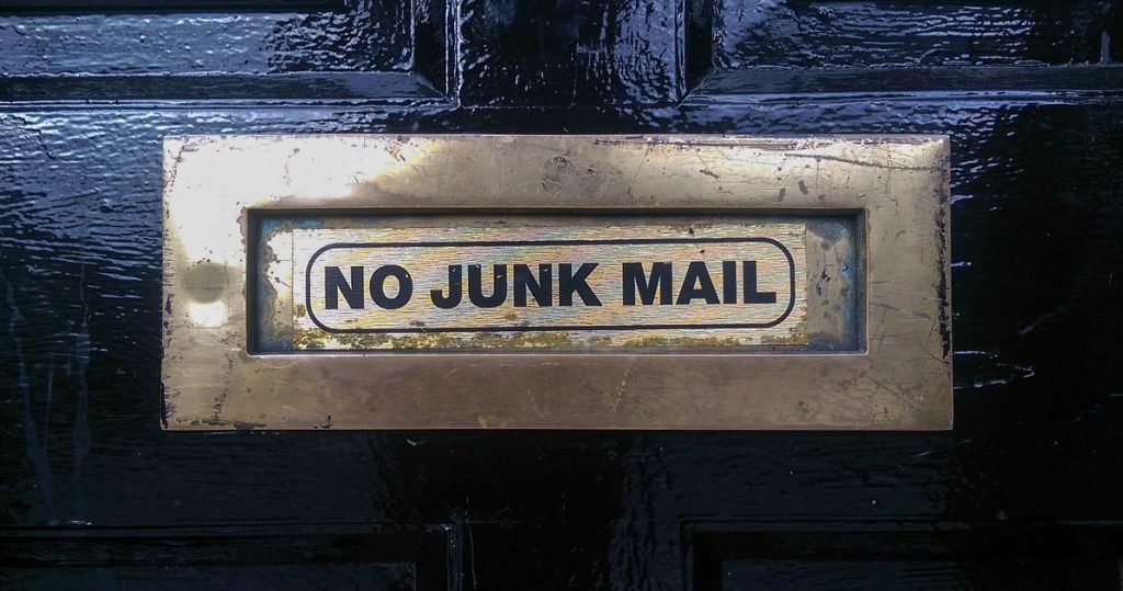 no junk mail 